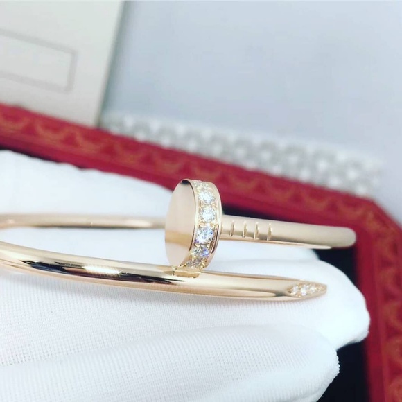 Authentic diamond Cartier nail bracelet rose gold - Picture 3 of 3